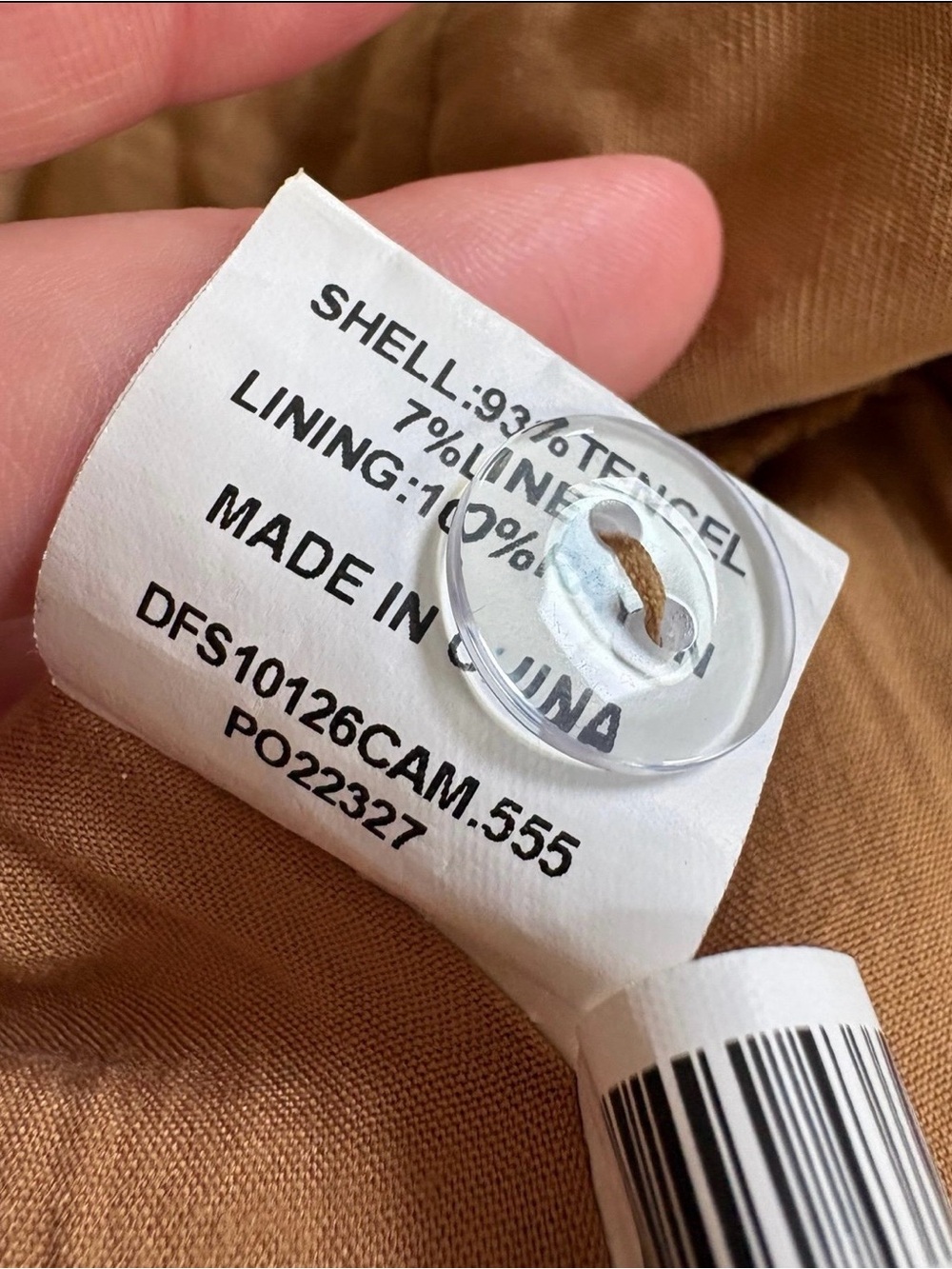 DISSH Karla linen blend trousers in camel - Picture 7 of 7